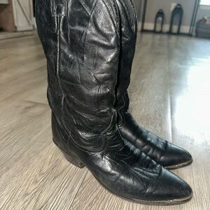 Laredo East Bound Men’s Cowboy Black Western Boots Size 7